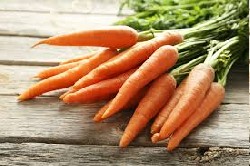 A photo of some carrots that won the 1st ever vote.